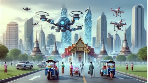 ภาพที่ 2 ปัญญาประดิษฐ์กับสังคมไทย ปี 2567 