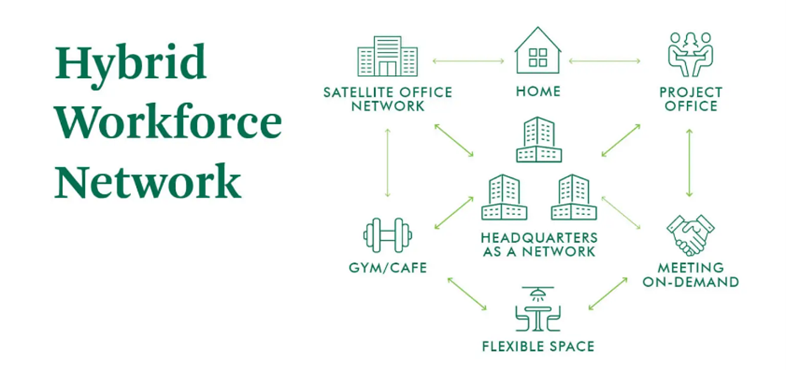 ภาพที่ 3 Hybrid Workforce Network ภาพที่ 3 Hybrid Workforce Network